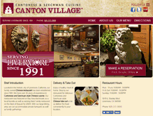 Tablet Screenshot of cantonvillage.com